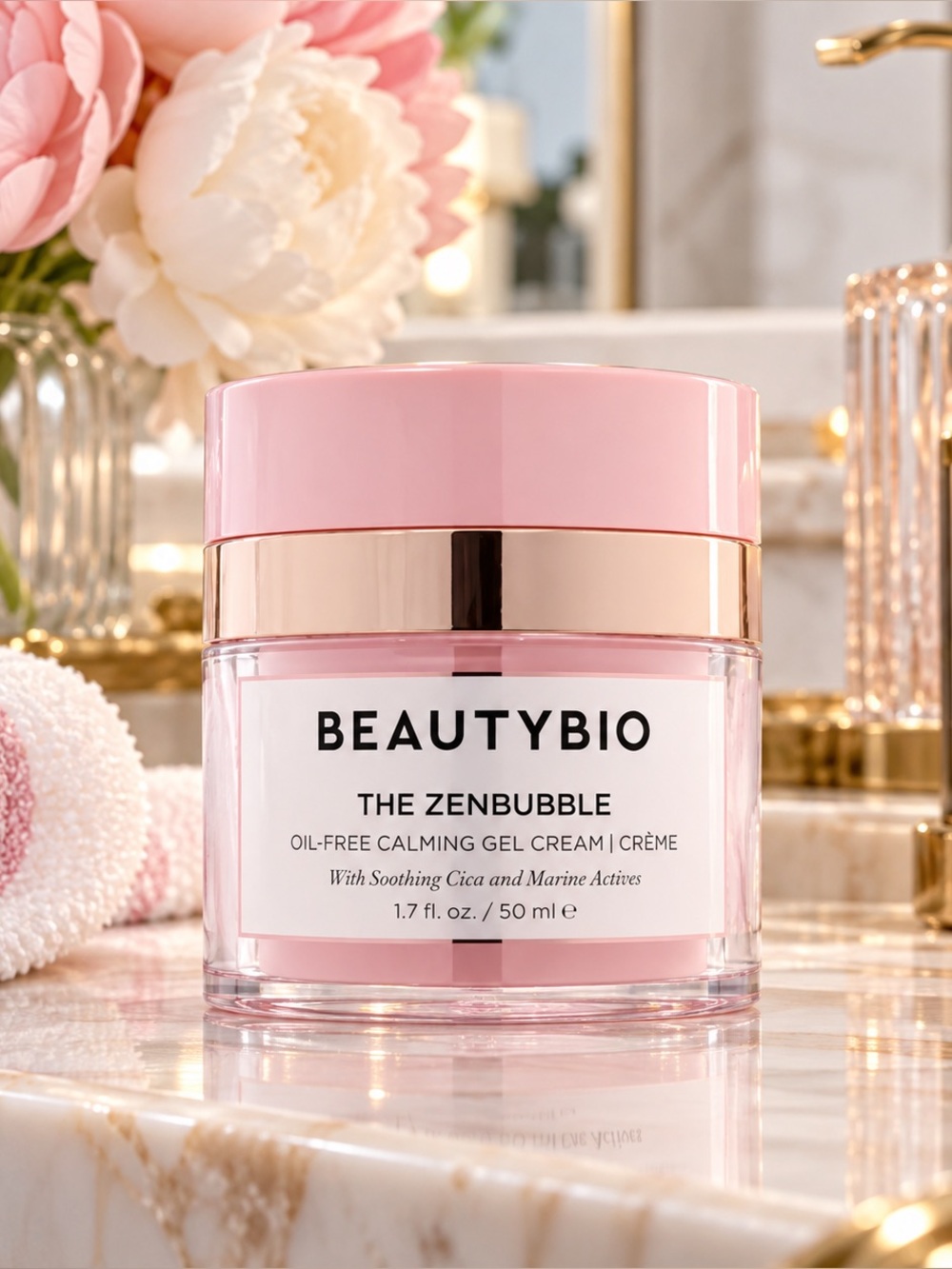 BeautyBio The ZenBubble Oil-Free Calming Gel Cream 1.7 oz Full Size